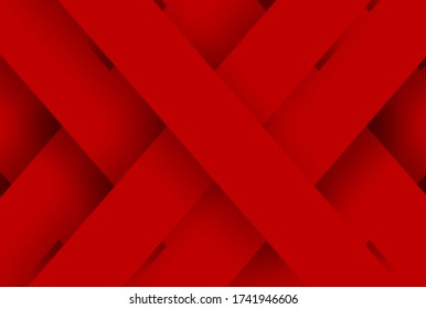 Abstract. red gradient geometric overlap shape background. vector.