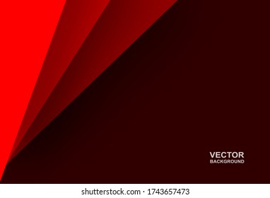 Abstract. red gradient geometric overlap shape background. vector.