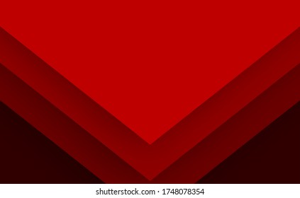 Abstract. Red Gradient Geometric Overlap Shape Background. Vector.