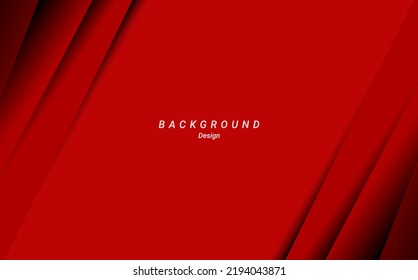 Abstract red gradient geometric shape background template design
