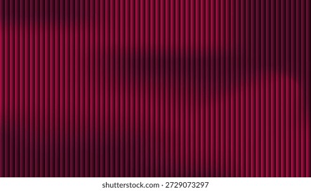 Un fondo de vidrio degradado rojo abstracto con líneas de Vertical y sutiles Formas ondulatorias. Una textura moderna y minimalista ideal para cabeceras de Sitio web, Fondos de pantalla digitales, presentaciones, Anuncios y aplicaciones de diseño creativo.