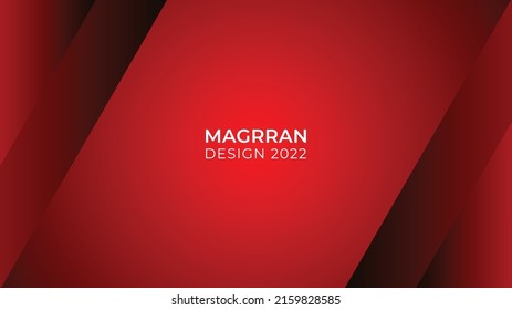 Abstract Red gradient shapes background for Poster, Banner, cover, print, promotion, sale. Modern minimal Background vector design template