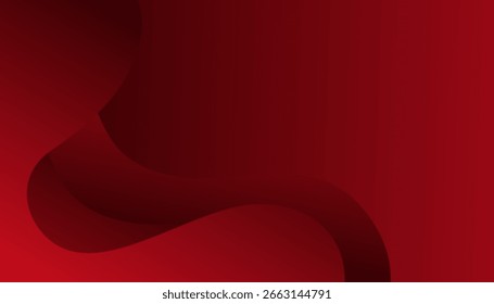 Abstract red gradient shapes background. Dynamic sound wave. Design element. Vector illustration