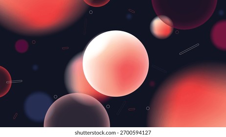 Abstract Red Gradient Spheres Background for Animation
Description: Dark vector background with glowing red and coral gradient spheres. Ideal for animation scenes, motion graphics, and digital art.