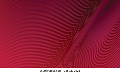 Gradiente vermelho abstrato com plano de fundo de linha de listras para design moderno arrojado, interface de usuário da Web e visuais digitais