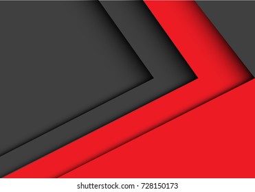 Abstract red gray arrow design modern futuristic background vector illustration.