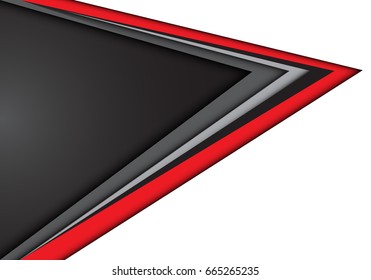 Abstract red gray arrow on white design modern futuristic background vector illustration.