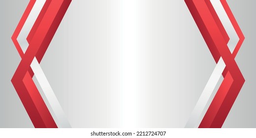 Abstract red gray grey arrow white blank space design modern futuristic background vector illustration. Vector illustration design for presentation, banner, cover, web, flyer, card, poster