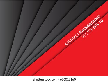 Abstract red gray overlap design modern futuristic background texture vector illustration.