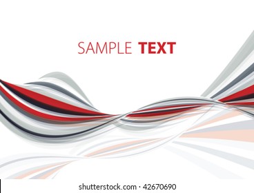 Abstract red and gray template