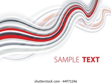 Abstract red and gray template. Vector