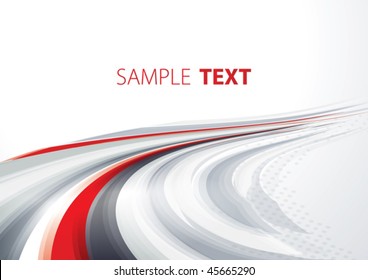 Abstract Red And Gray Template. Vector