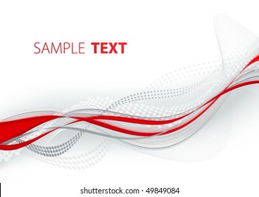 Abstract red and gray template. Vector