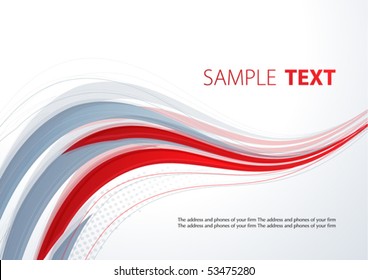 Abstract red and gray template. Vector