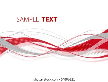 Abstract red and gray template. Vector