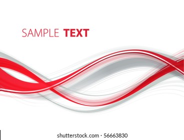 Abstract red and gray template. Vector