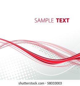 Abstract red and gray template. Vector