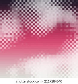 Abstract red and gray transparent mosaic style background. Vector illustration.