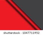 Abstract red gray triangle blank overlap design modern futuristic background vector illustration.