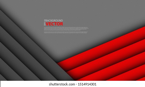 Abstract red gray triangle on a vector illustration of a dark mesh circle design from a modern futuristic background.