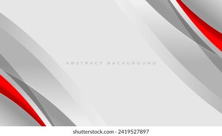 Abstract red gray gray white blank space modern futuristic background vector illustration design.