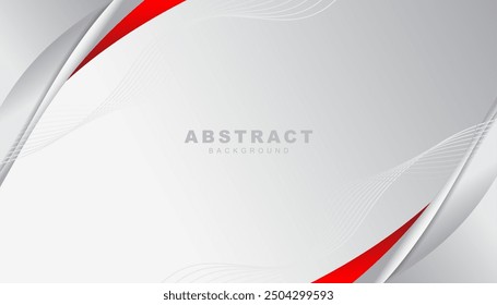 Abstractas rojo gris gris blanco espacio en blanco moderno diseño de Ilustración vectorial de fondo futurista.