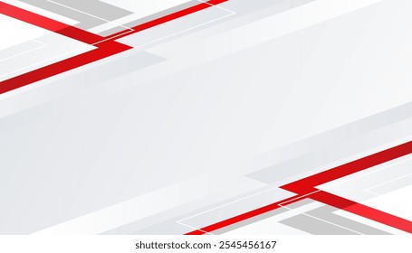 Abstrato vermelho cinza cinza branco espaço em branco moderno futurista fundo vetor ilustração design
