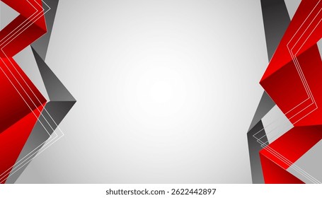 Abstract red gray gray white blank space modern futuristic background vector illustration design. Vector illustration design for presentation, banner, cover, web, card, poster, wallpaper	