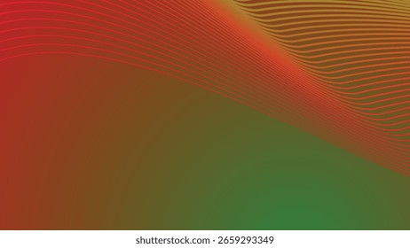 Abstract Red and Green with Stripes Line Background for Modern Digital Design UI and Creative Visuals