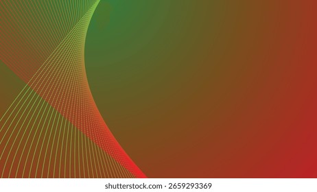 Abstract Red and Green with Stripes Line Background for Modern Digital Design UI and Creative Visuals
