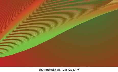 Abstract Red and Green with Stripes Line Background for Modern Digital Design UI and Creative Visuals