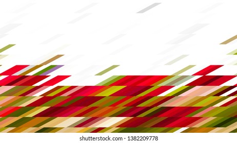 Abstract Red Green and White Geometric Shapes Background Design