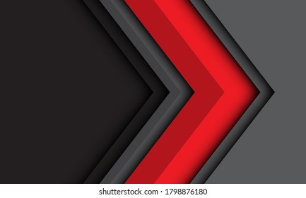 Abstract Red Black Speed Direction On Stock Vector (Royalty Free ...