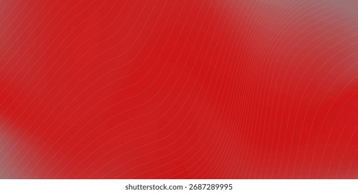 Abstract red and grey gradient background lines. White lines stripped.