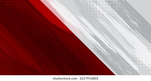 Abstract red and grey grunge texture dirty background design