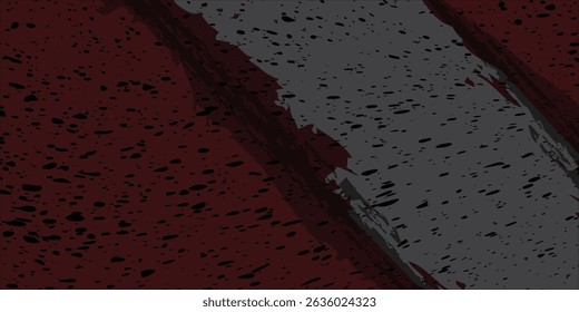 Abstractas rojo y gris grunge textura sucio diseño de fondo