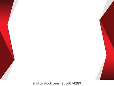 Abstract red and grey polygon background. Vector illustration