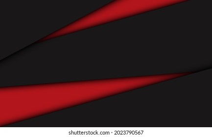 Abstract red grey triangle overlap geometric design modern futuristic technology background vector illustration.