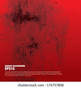 abstract red grunge background texture for your design 