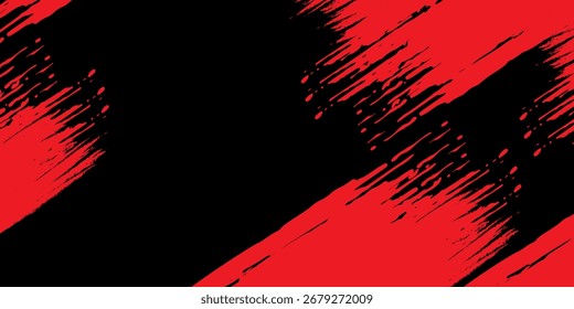 Abstractas grunge rojo con fondo negro. Grunge texturizado.