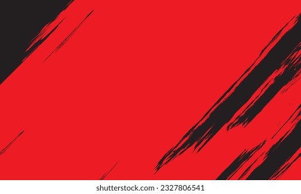 Abstract red grunge brush stroke background. Vector illustration