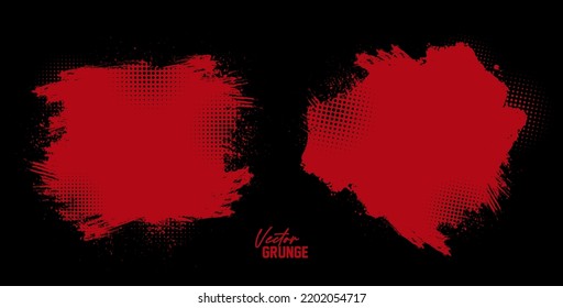 Abstract Red Grunge Halftone Splatter Texture Background Design