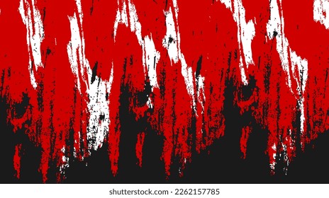 Abstract Red Grunge Texture In Black Background