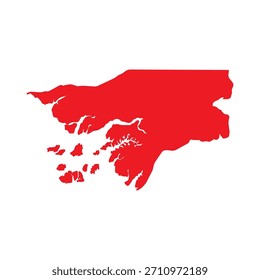 Resumo Mapa de Guiné Bissau Simples