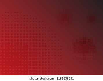 abstract red halftone dots background