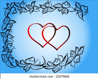 abstract red heart