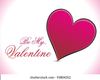 abstract red heart valentine concept vector illustration