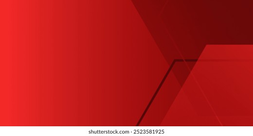 Fundo de hexágono vermelho abstrato. Moderno e criativo Tendência design abstrato