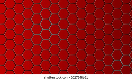 abstract red hexagon background.technology design vector