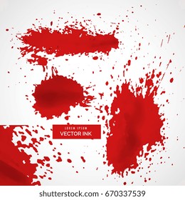 abstract red ink splatter texture background
